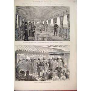 1889 Shah Persia London Westminster Bridge Old Print