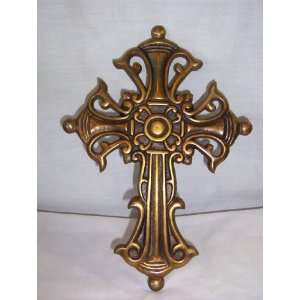  Ornate Brass Cross 