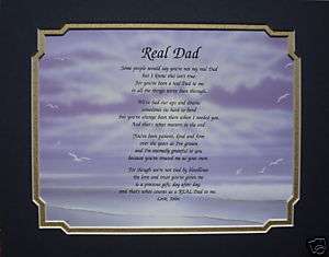 REAL DAD PERSONALIZED POEM GIFT IDEA FOR STEP DAD  