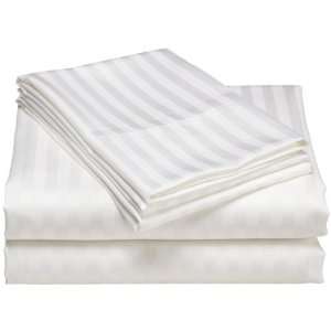    Thread Count Woven Stripe Cotton Sheet Set & FREE MINI TOOL BOX (fs