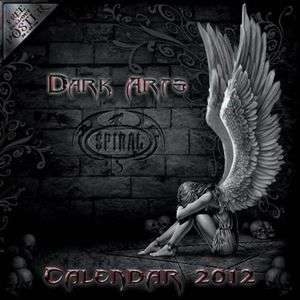 2012 SPIRAL DARK ARTS WALL CALENDAR GOTHIC FANTASY ART WITH FREE 