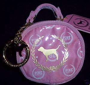 Victorias Secret Pink Dog Key Chain Makeup Bag  