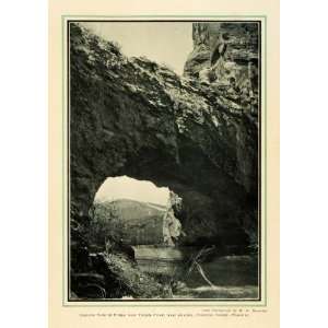  1907 Print Natural Bridge Tarpile Creak Douglas Wyoming 