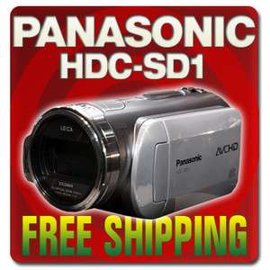 Panasonic HDC SD1 VCHD 12X Zoom 3CCD HD SD/SDHC Camcorder HDCSD1 