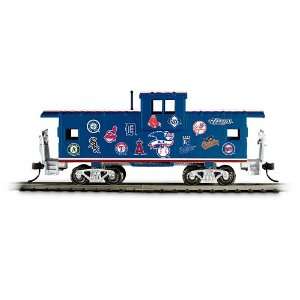   Caboose Train Accessory With All 30 Team Logos by Hawthorne Village