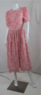   Cotton Floral Dress COUNTRY ROSE PINK SUNDRESS GREAT BRITAIN  
