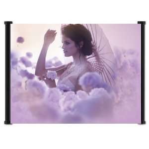  Selena Gomez Cute Pop Star Fabric Wall Scroll Poster (21 