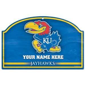  Kansas Jayhawks Personalized Wood Sign