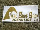 real surf shop surfing surfer surfboard sticker decal