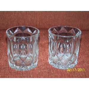 Crown Royal Tumbler/Bar Glasses SET OF 2(EMBLEM & NAME Imprinted on 
