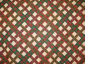 VIP Cranston Works Joan Messmore Quilting Fabric Christmas Woven Red 