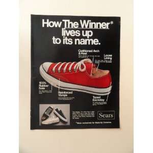  , print ad (red shoe.) Orinigal Magazine Print Art 