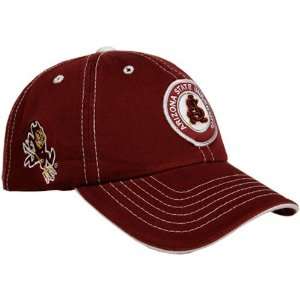  Arizona State Sun Devils Maroon Broadside Hat: Sports 