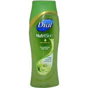 Dial Nutriskin Body Wash, Grapeseed Oil and Lemongrass, 16 Ounce (Pack 
