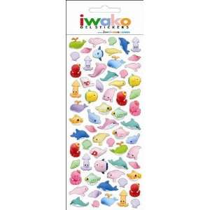  Iwako Sealife GEL Sticker (2 Sheets) #09178 Toys & Games