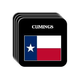  US State Flag   CUMINGS, Texas (TX) Set of 4 Mini Mousepad 