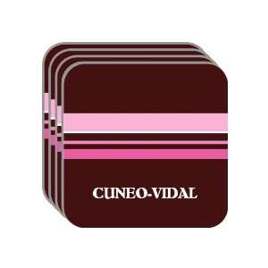  Personal Name Gift   CUNEO VIDAL Set of 4 Mini Mousepad 