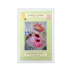  Curbys Closet Quilted Baby Shoes Pattern Arts, Crafts 