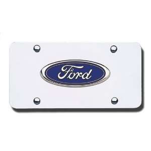  Auto Gold FORCC Ford Name Chr/Chr Plate Automotive