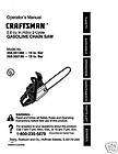  Craftsman Chain Saw Manuals Model # 358.350180