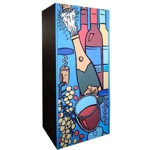   Artiste Wine Cellar   Custom Door / Black Cabinet