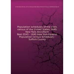   Population Census Schedules   Suffolk County United States. National