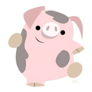  Cartoon Dancing Pig magnet