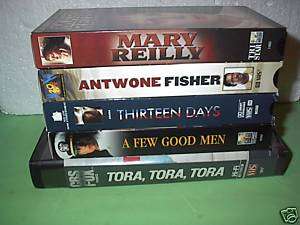 Lot 5 VHS Videos Action/War/Military/Cruise/J Roberts  