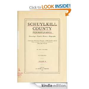 Schuylkill County, Pennsylvania; genealogy  family history  biography 