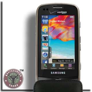 Leather Case for Samsung Rogue SCH U960 Pouch Black New  