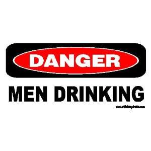  Danger Men Drinking Offroad Bumper Sticker / Decal 