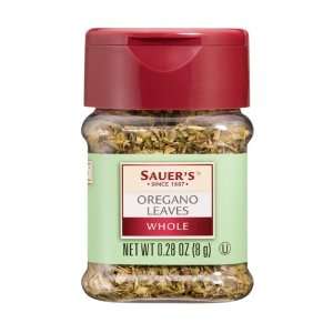 Sauers Oregano Leaves, 1 Ounce Jars (Pack of 6)  Grocery 