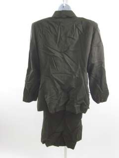  SAHZA Green Wool Skirt Suit Sz 8  