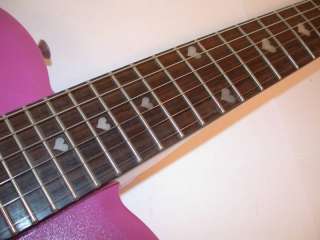 DAISY ROCK Debutante Heartbreaker Pink Heart Guitar NEW  