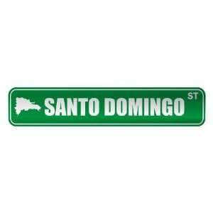   SANTO DOMINGO ST  STREET SIGN CITY DOMINICAN REPUBLIC 