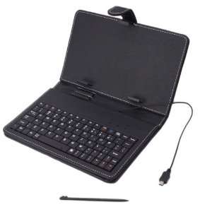 7 Inch Tablet Pc Leather Case Protective Jacket Black 