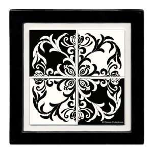  Dask Silhouette   Black Frame Drink Coasters   Style ANJY1 