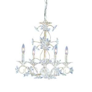  Abbie Collection 4 Light 18 Antique White Crystal Mini 