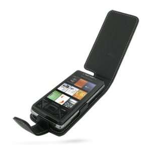  Black Leather Flip Style Case for Sony Ericsson XPERIA X1: Electronics