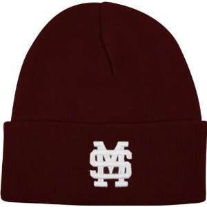   State Bulldogs Team Color Simple Cuffed Knit Hat