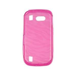  Flexible Plastic TPU Phone Cover Case Hot Pink Zebra For Samsung 