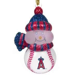  Pack 4 MLB Anaheim Angels LED Lighted Baseball Snowmen 