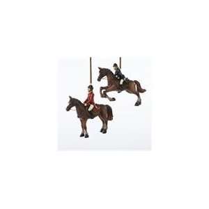   of 6 Equestrian Horse with Rider Christmas Ornaments 5: Home & Kitchen