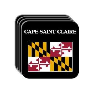  US State Flag   CAPE SAINT CLAIRE, Maryland (MD) Set of 4 