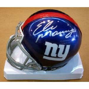  Eli Manning Autographed Mini HelmetNew York Giants: Sports 