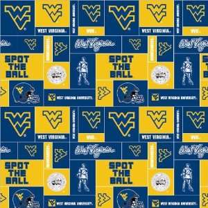   of West Virginia Blocks Fabric By The Yard Arts, Crafts & Sewing