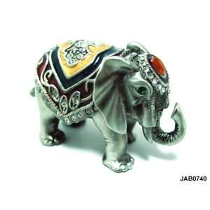   Medium Thai Elephant Bejeweled Trinket Box: Everything Else