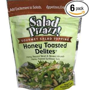   Sense Salad Pizazz, Honey Toasted Delites, 5 Ounce Bag (Pack of 6