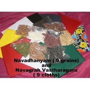   cloths & grains for Navagraha Homam & Pooja Hinduism 