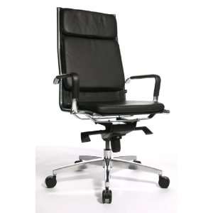  Topstar Classic 10 High Back Leather Chair Black Leather 